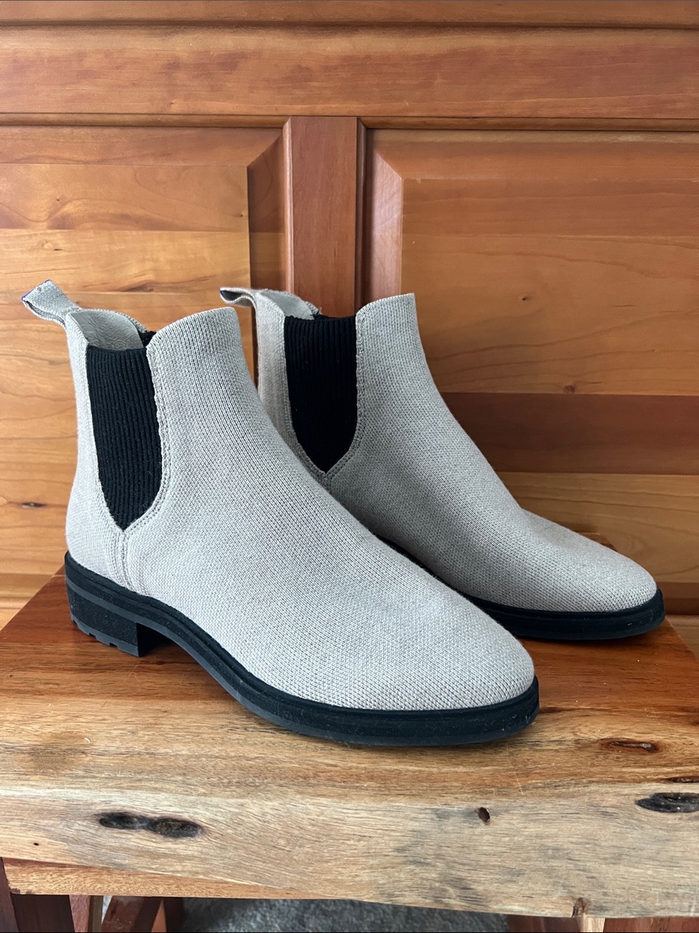 The Lug Chelsea Pull On Merino Knit Sustainable Water Resistant Dove Grey 8.5